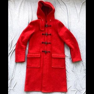 Agnes B, toggle closure wool trench coat